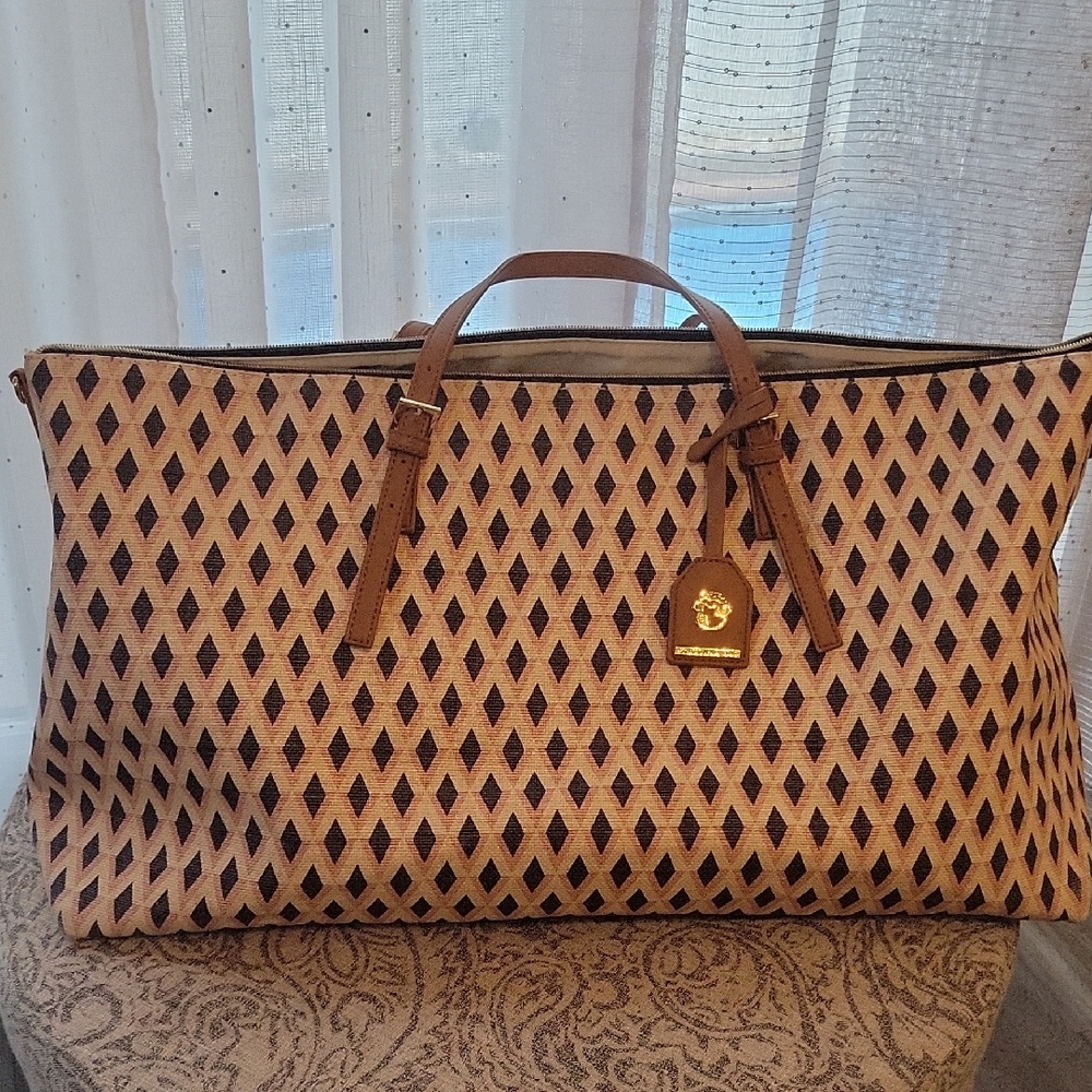 Spartina 449 Brown and Gold Designer Tote